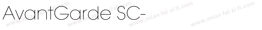 AvantGarde SC字体转换